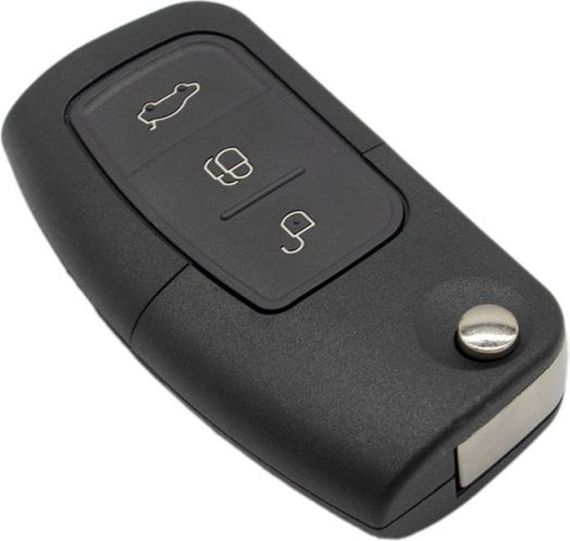 Complete Car Key Compatible Ford Focus Fiesta Mondeo 4d63 433mhz 3 Buttons Window Closing