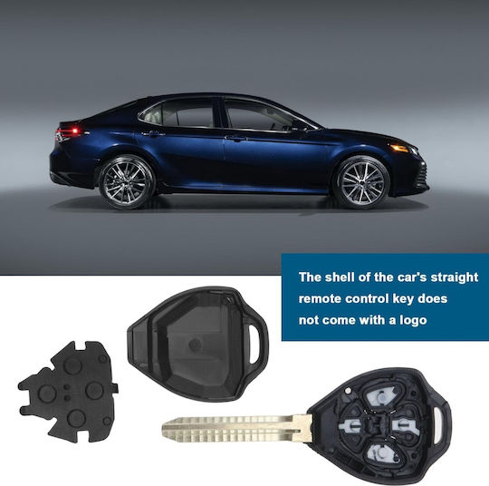 Car Key Case 4 Buttons Compatible Toyota Corolla Camry Alphard
