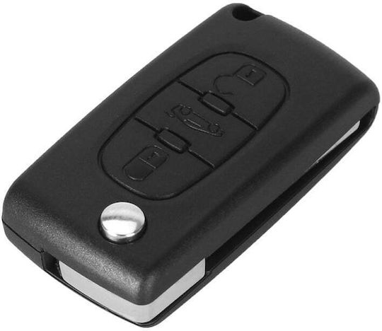 Husă Pentru Chei Auto Compatibilă Peugeot Citroen 207 307 407 C2 C3 C4 C5 C6 C8 3 Butoane Va2 Ce0536