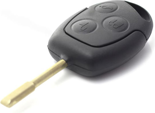 Car Key Cover Case 3 Buttons Battery Holder Ford Mondeo Compatible 2001 2007 Models