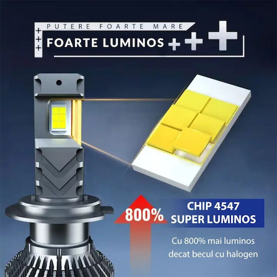 Lămpi Auto H7 Canbus LED 6500K Alb Rece 12-24V 2 Bucăți