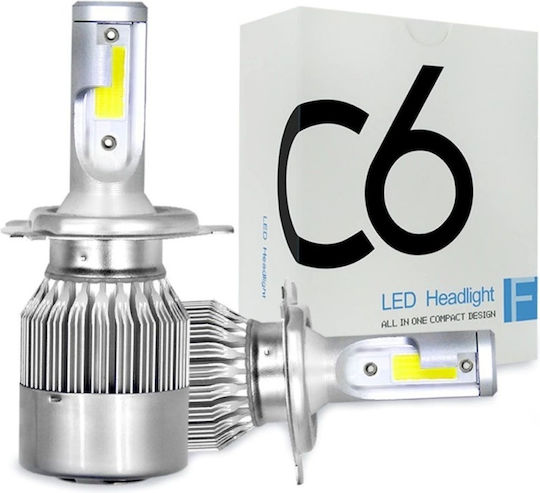 Lamps Car H4 LED 6500K Cold White 12-24V / 32V 36W 2pcs
