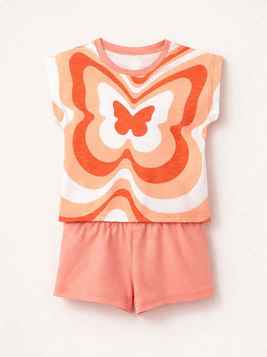 Set pentru copii cu șorturi Vară 2buc Orange Butterfly