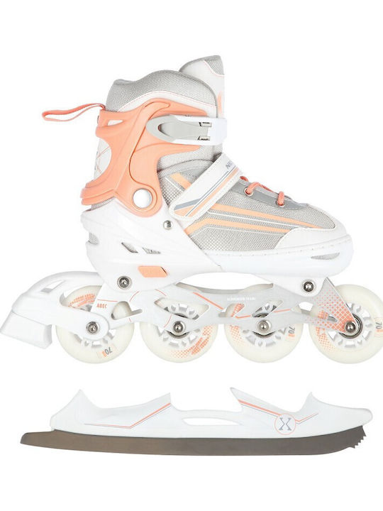 Nils Inline Ролери Ролки Бели За деца