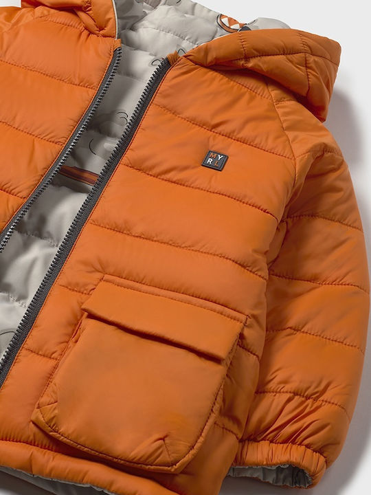 Kinder Freizeitjacke mit Kapuze Orange