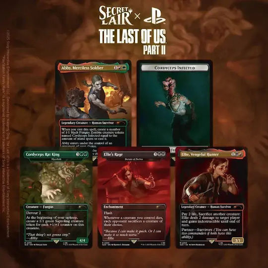 Secret Lair X Playstation - The Last Of Us: Part Ii (Nonfoil) Magic: The Gathering (EN) WOCD52340000