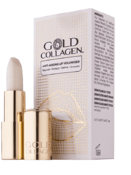 Package Masks Lip Balm Lipstick Gold Collagen Winter Essentials