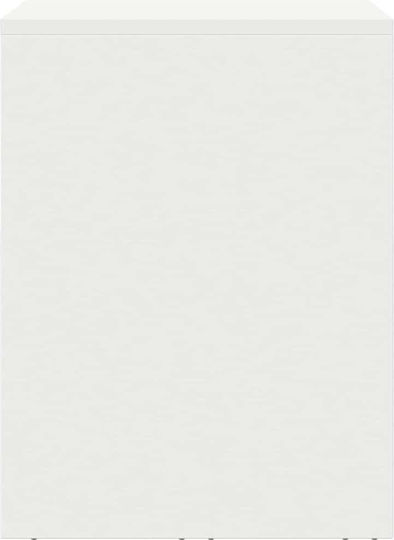 Wall Mounted Living Room Cabinet Made of Metal White 60x40x53cm