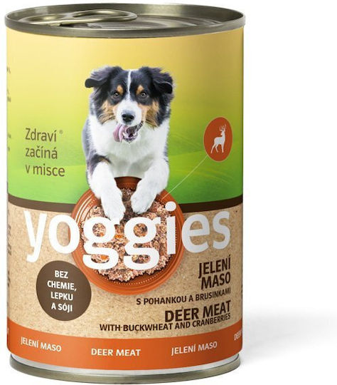 Single Protein Dog Can Deer & Cranberry Yoggies 800 G