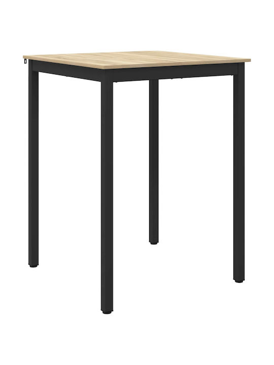 Table Dining Room Wooden Gray 80x80x105cm