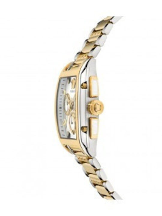 Versace Dominus Men's Watch 42mm Battery with Gold Metal Bracelet