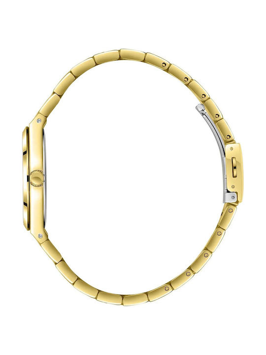 Lee Cooper Men's Watch 30mm Battery with Gold Metal Bracelet
