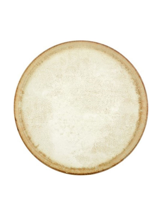 By Bone Ambience Plate Shallow made of Porcelain Yellow with Diameter 21cm