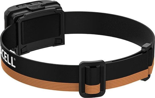 Duracell Rechargeable Headlamp LED IP54 with Maximum Brightness 1000lm Black