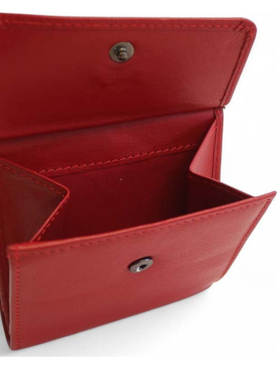 Small Leather Women's Wallet Classic Red