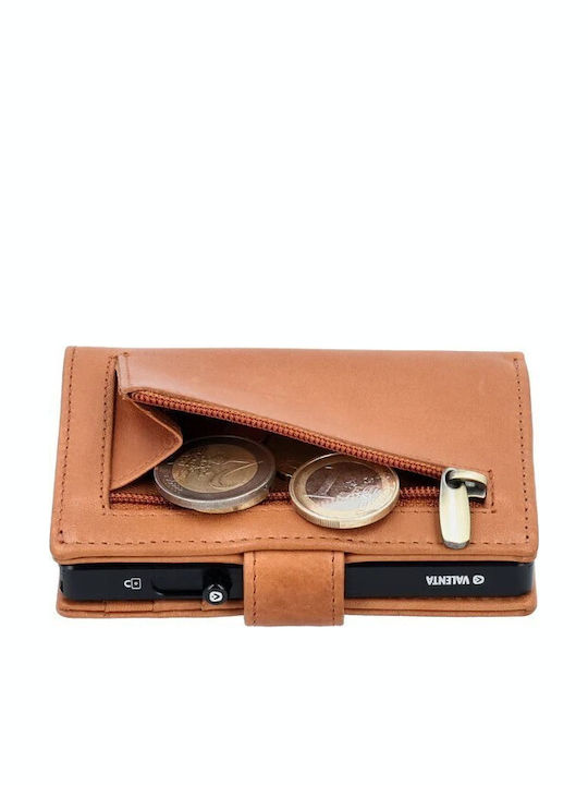Leather Men's Wallet Cards Tabac Brown