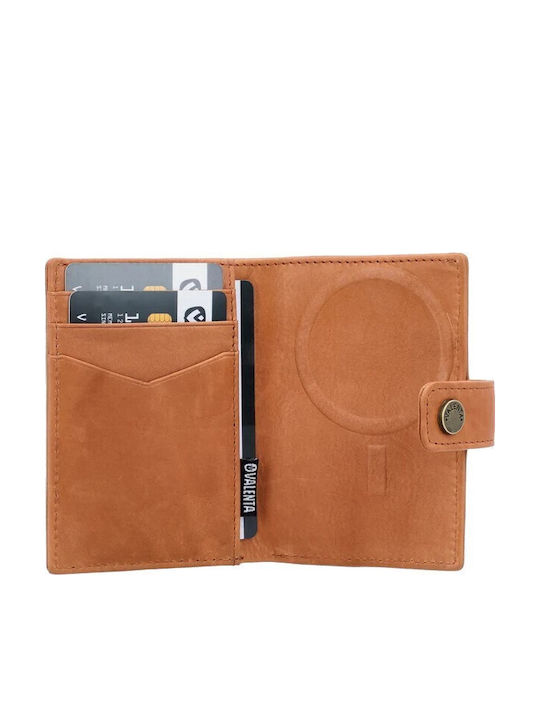 Leather Men's Wallet Cards Tabac Brown