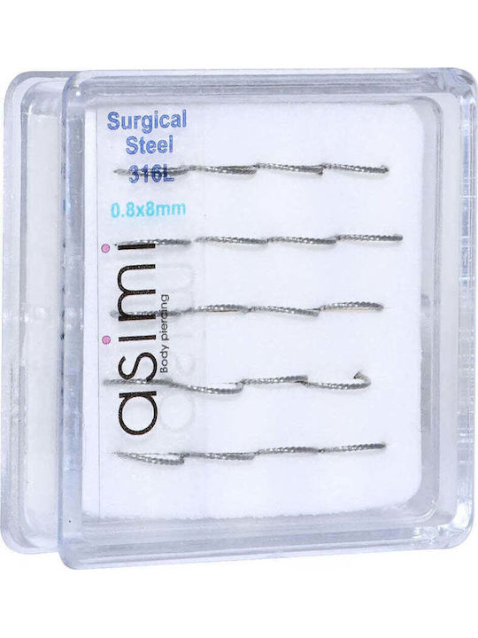 Asimi Body Piercing Σκουλαρίκι Κρικάκι Μύτης 8mm Asimi Body Piercing Σκουλαρίκι Κρικάκι Μύτης 8mm