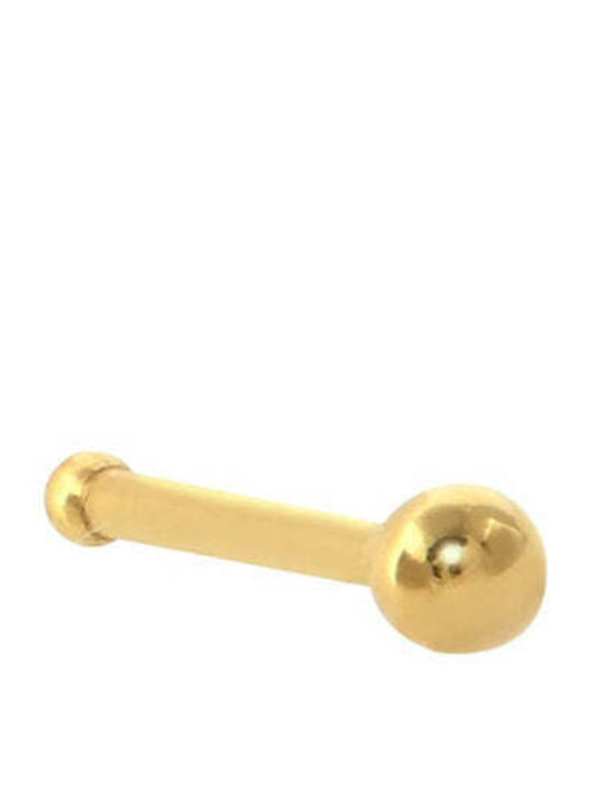 Asimi Body Piercing Мънисто Обеца За Нос От Позлатена Стомана