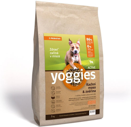 Dry Dog Food Active Duck Meat Hunting & Probiotics Cold Pressed Yoggies Mini 2 Kg