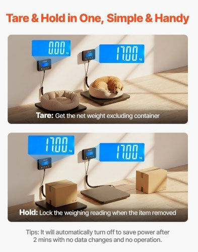 Vevor Electronic Precision Commercial Scale with Weighing Capacity of 200kg and Division 30gr