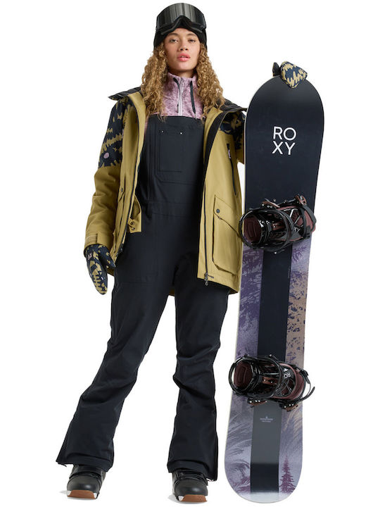 Roxy Rideout Snow ERJTP03290-KVJ0 Women's Dungarees for Ski & Snowboard Black