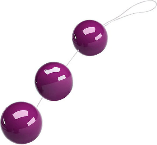 Smd Opaline Silicone Kegel Balls Koλπικές Μπάλες Kegel Σιλικόνη Σετ 3 Deep Purple