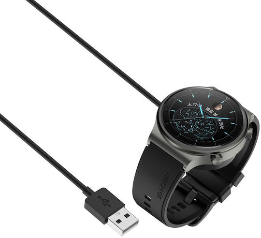 Επαγωγικός Φορτιστής Huawei Watch Gt3 Gt4 Gt5 Watch 3 4 5 Pro Gt D Μαύρος