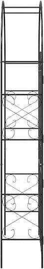 Gartenbogen aus Metall in Schwarz Farbe 115x37x226cm