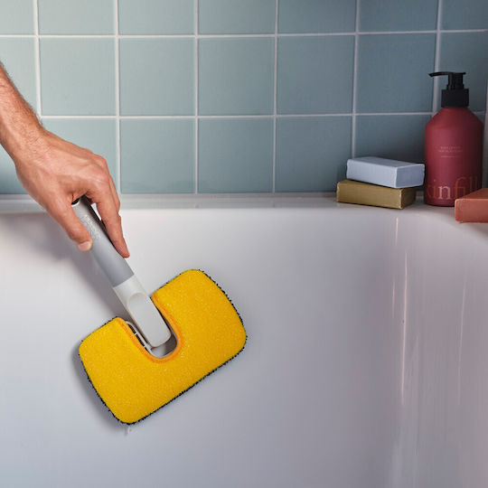 Surface Cleaner 2 in 1 Joseph Joseph Cleantech 6500012 18.5 Cm Soft Handle Grey Yellow