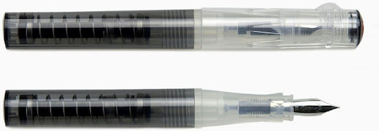 Twsbi Go Spring Load Mechanism Calligraphy Pen Extra Fine Transparent with Red Ink