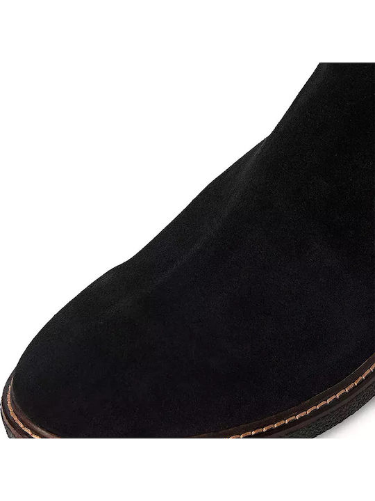 Wildleder Schwarz Chelsea Stiefeletten