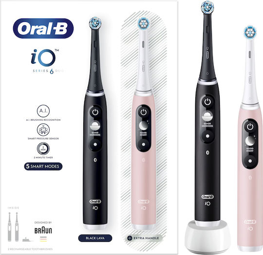 Oral-B Io Series 6 Electric Toothbrush with Pressure Sensor Red