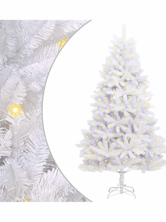 Brad de Crăciun Artificial 240cm cu Iluminare LED Alb