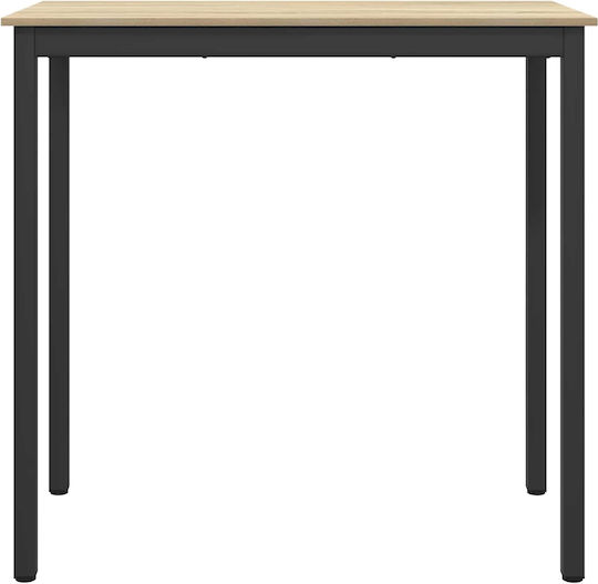 Bar Table Wooden Beige 110x55x105cm