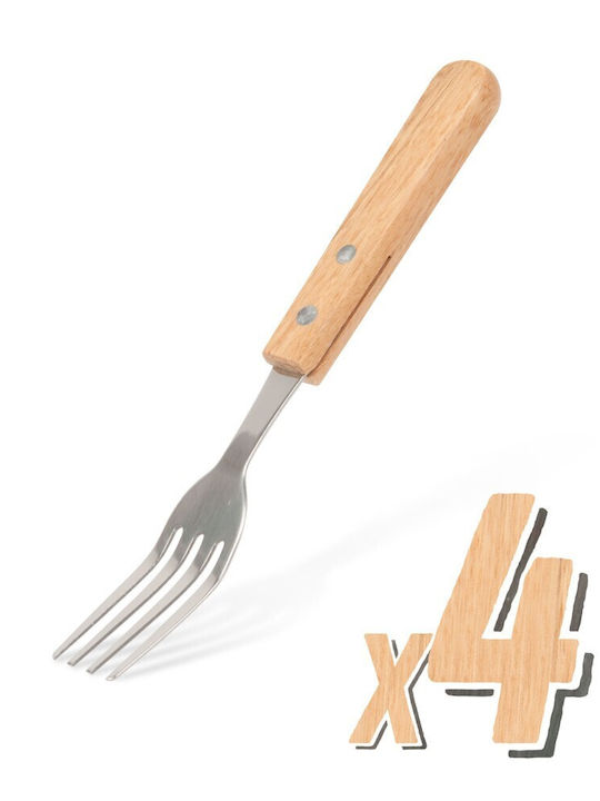 Alista Home Σετ Πιρούνια Φαγητού Ξύλινα Γκρι 19cm 4τμχ Alista Home Σετ Πιρούνια Φαγητού Ξύλινα Γκρι 19cm 4τμχ