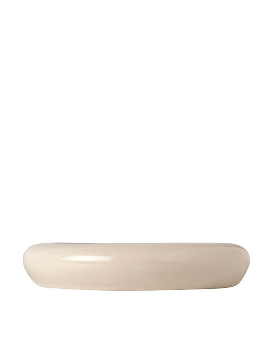 GTSA Teller Untiefe aus Porzellan Beige mit Durchmesser 27cm