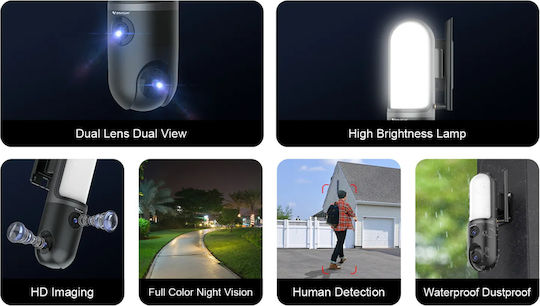 Vstarcam FC4 IP Surveillance Camera Wi-Fi Full HD+ 3MP Waterproof with Two-Way Communication and Lens 4mm