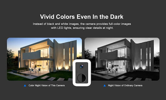 Vstarcam CB554 IP Surveillance Camera Wi-Fi Full HD+ 3MP Waterproof Battery Powered with Two-Way Communication