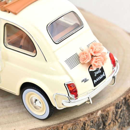 Macheta Auto Fiat 500 L 1968 Ivory Wedding Gift 1:18 Norev