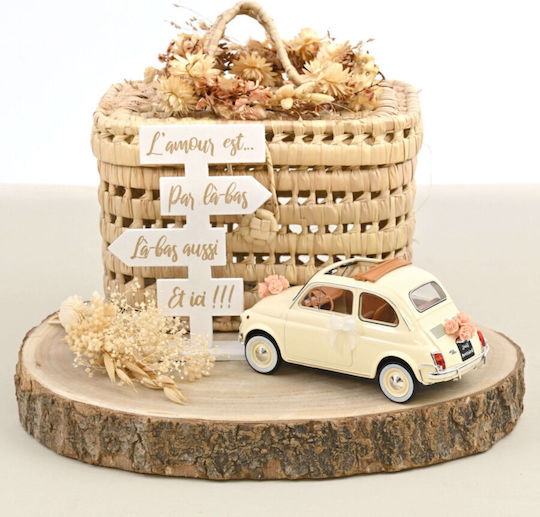 Macheta Auto Fiat 500 L 1968 Ivory Wedding Gift 1:18 Norev