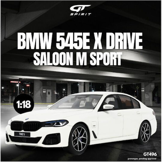 Machetă Mașină BMW 545e X Drive Saloon M Sport Alb Alpine Iii 2023 1:18 Gt Spirit Gt496