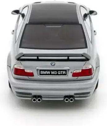 Machetă Mașină BMW E46 M3 GTR Street Titan Argintiu Metalizat 354 2001 1:18 Otto Models Ot1128