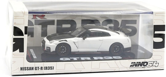 Macheta Mașină Nissan GT-R R35 Nismo Alb Scara 1:64 Inno64