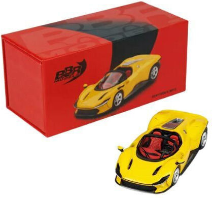 Моделна Фигура Автомобил Ferrari Daytona Sp3 Жълто Modena 2024 1:64 Bbr Models Bbrfer64018