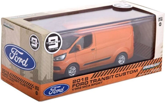Machetă Auto Ford Transit Custom V362 2018 Portocaliu Mca 1:43 Greenlight
