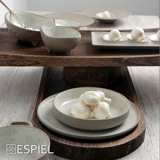 Espiel Spirit Πιάτο Βαθύ Κεραμικό Μπεζ με Διάμετρο 28cm
