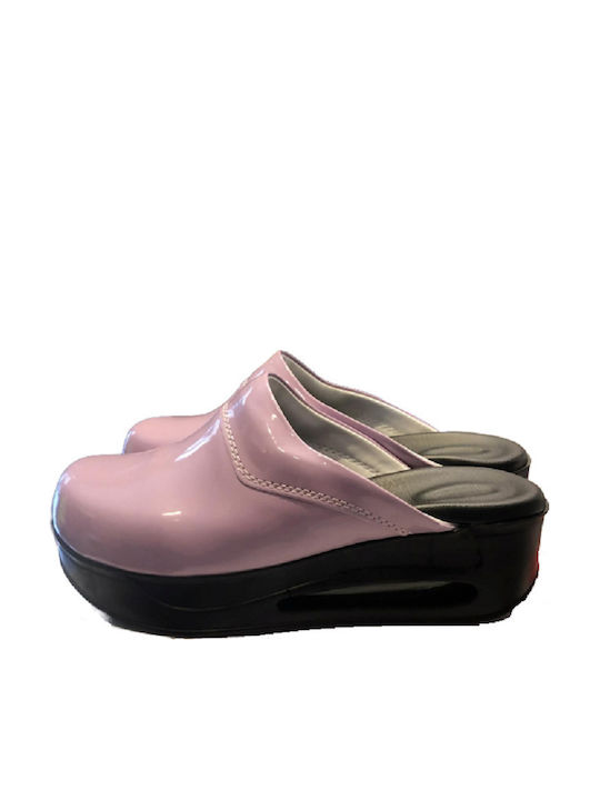 TerlikSabo Air Max Γυναικεία Δερμάτινα Ανατομικά Σαμπό Bright Lilac
