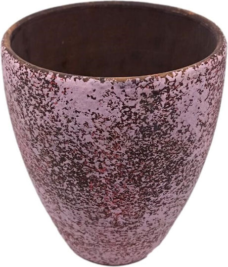 Pot Ceramic Pink-dark Brown Pot Ceramic Pink-dark Brown