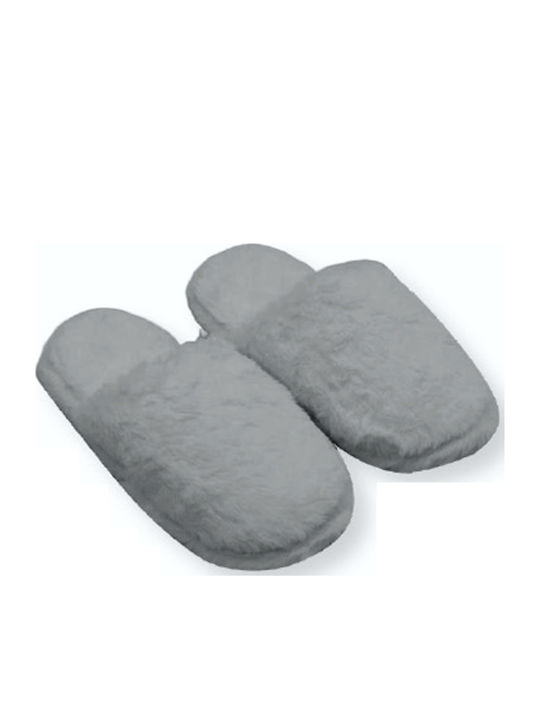 Winter Women's Slippers with Fur Black